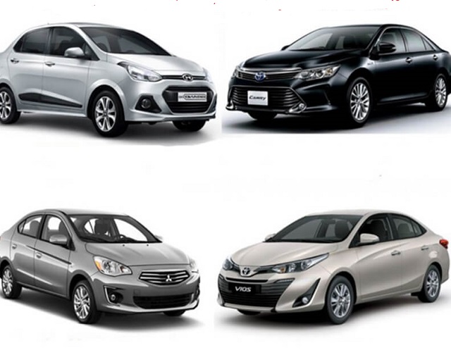 Thuê xe 4 chỗ đa dạng mẫu xe để khách hàng lựa chọn